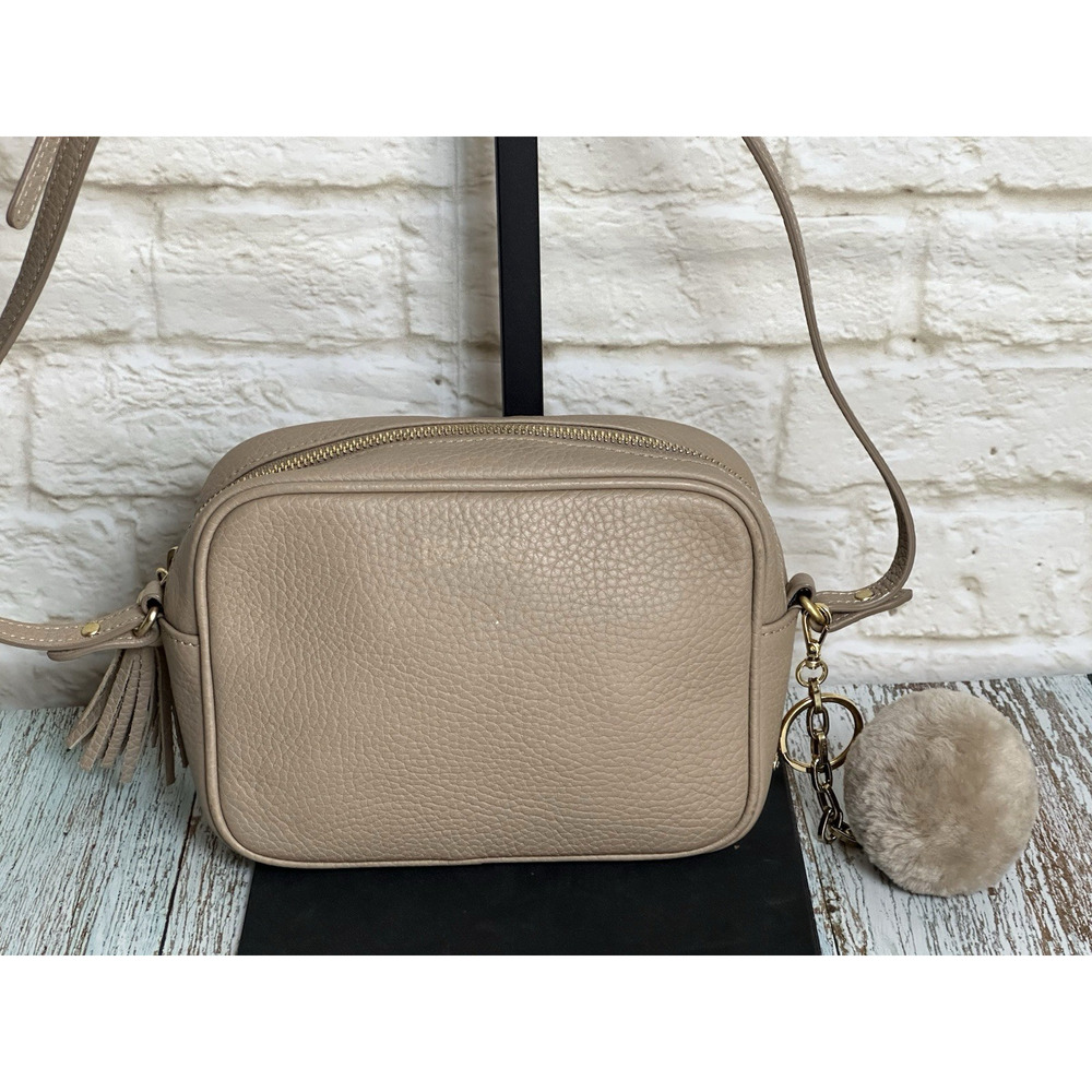 Gigi Crossbody Handbag Women's Leather Handbag Camera Bag Tan Beige Small - Picture 16 of 16